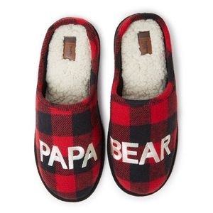 Dearfoams Papa Bear Slippers XL 13-14 New